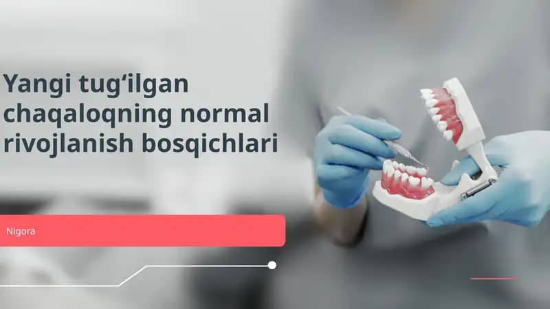 Yangi tugʻilgan chaqaloqning normal rivojlanish bosqichlari