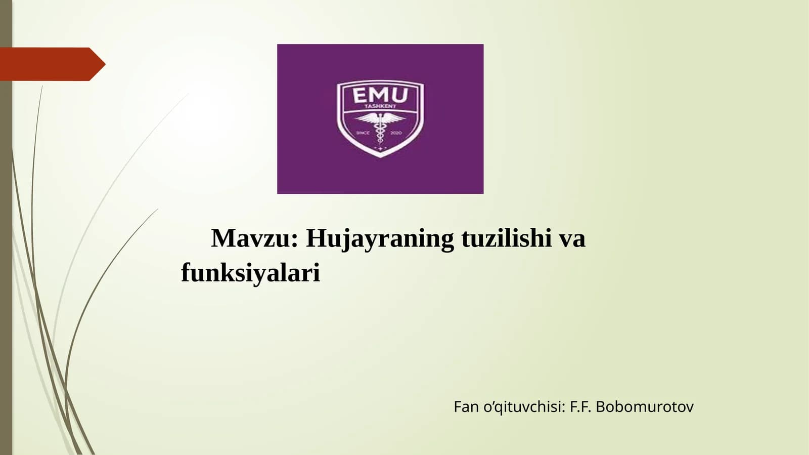 Hujayraningtuzilishivafunksiyalari