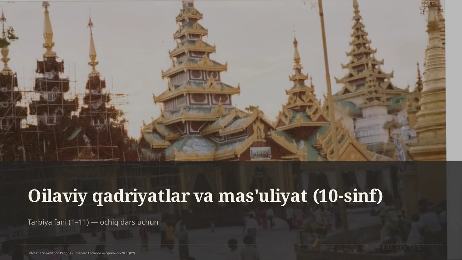 Oilaviy qadriyatlar va mas'uliyat (10-sinf)