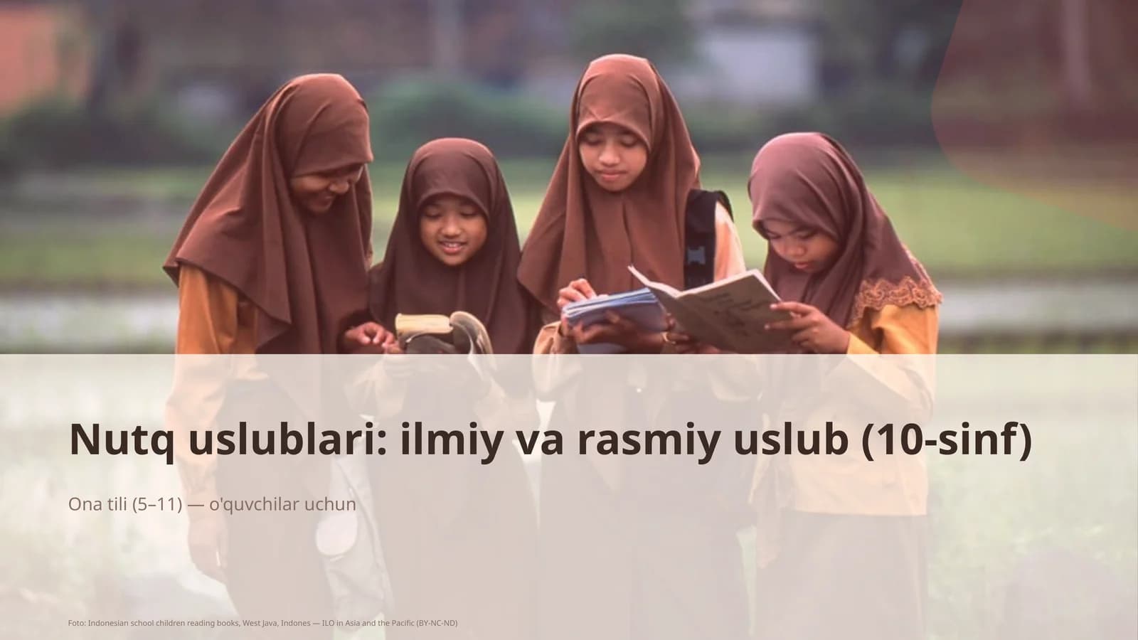 Nutq uslublari: ilmiy va rasmiy uslub (10-sinf)