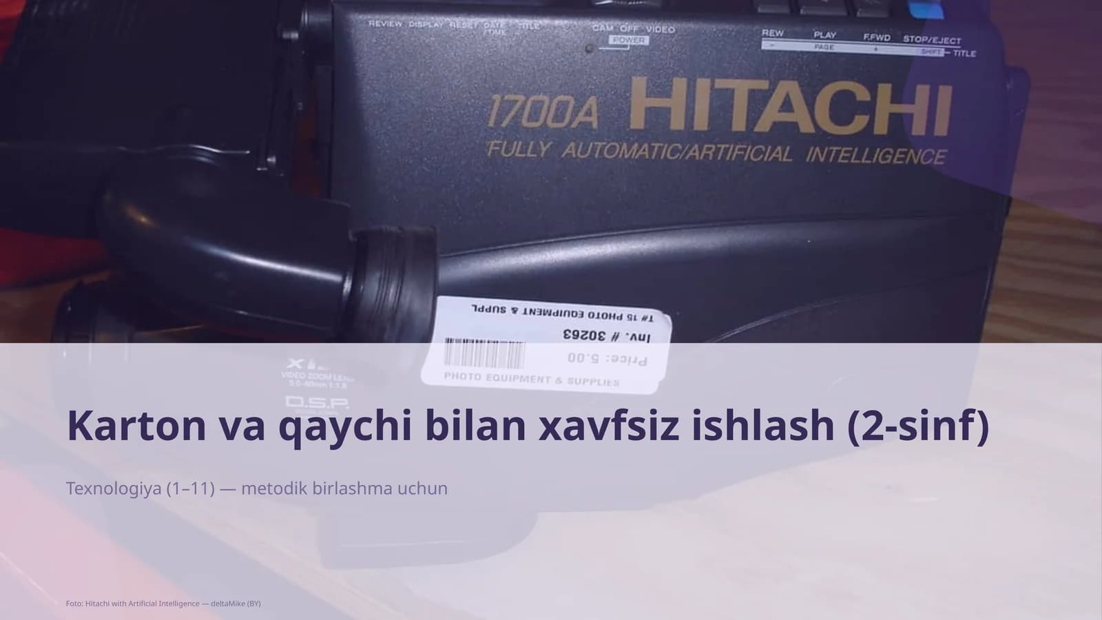 Karton va qaychi bilan xavfsiz ishlash (2-sinf)
