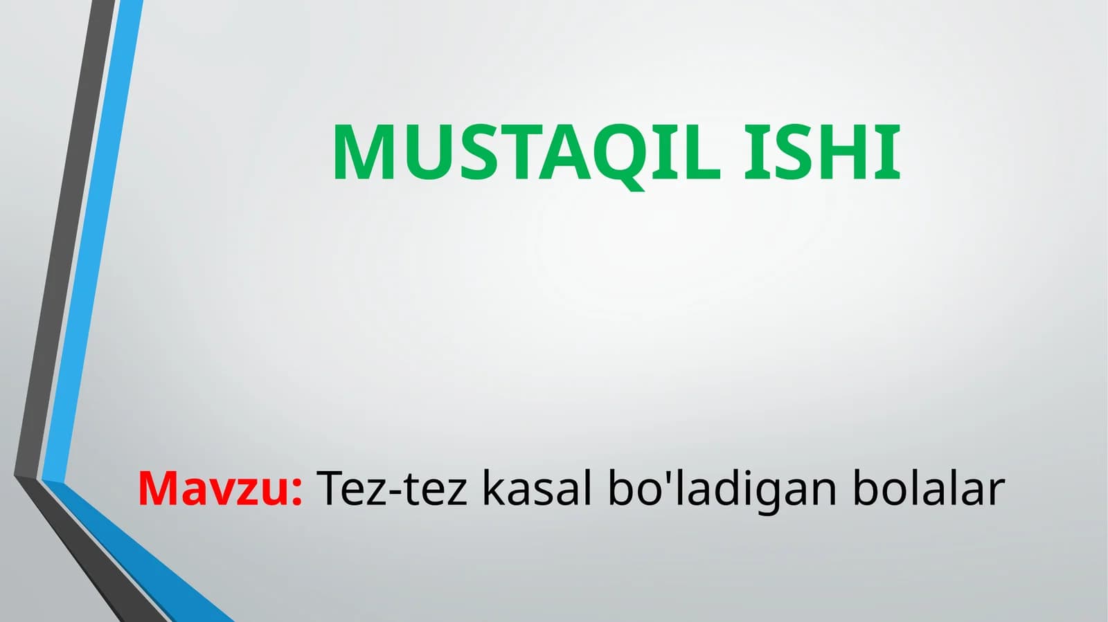 Tez-tezkasal bo'ladigan bolalar