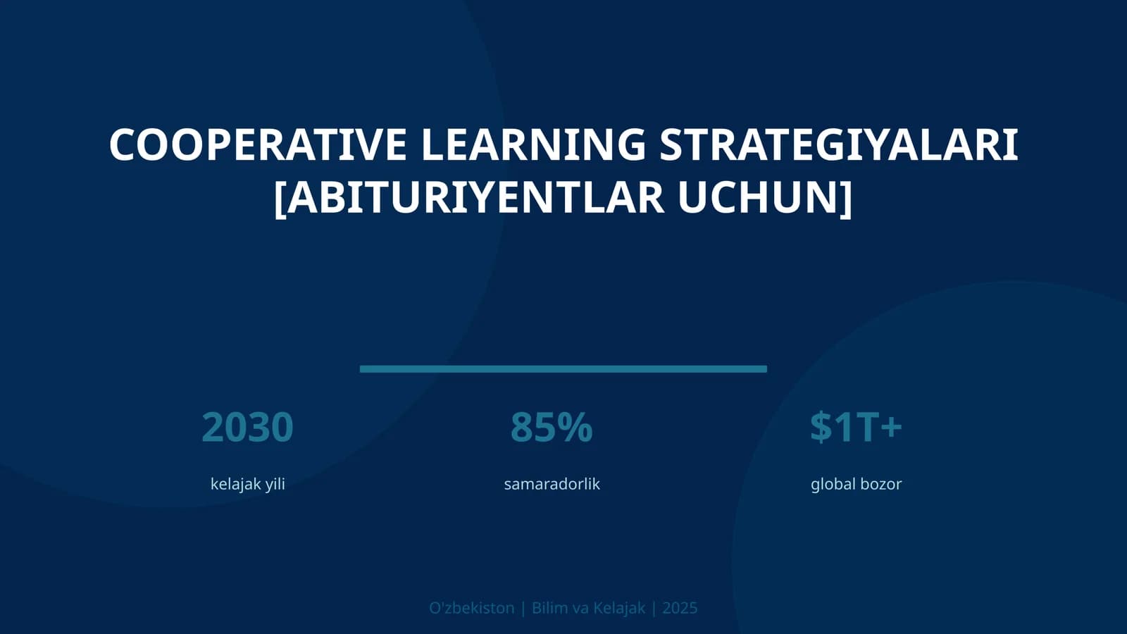 Cooperative Learning Strategiyalari [ABITURIYENTLAR UCHUN]
