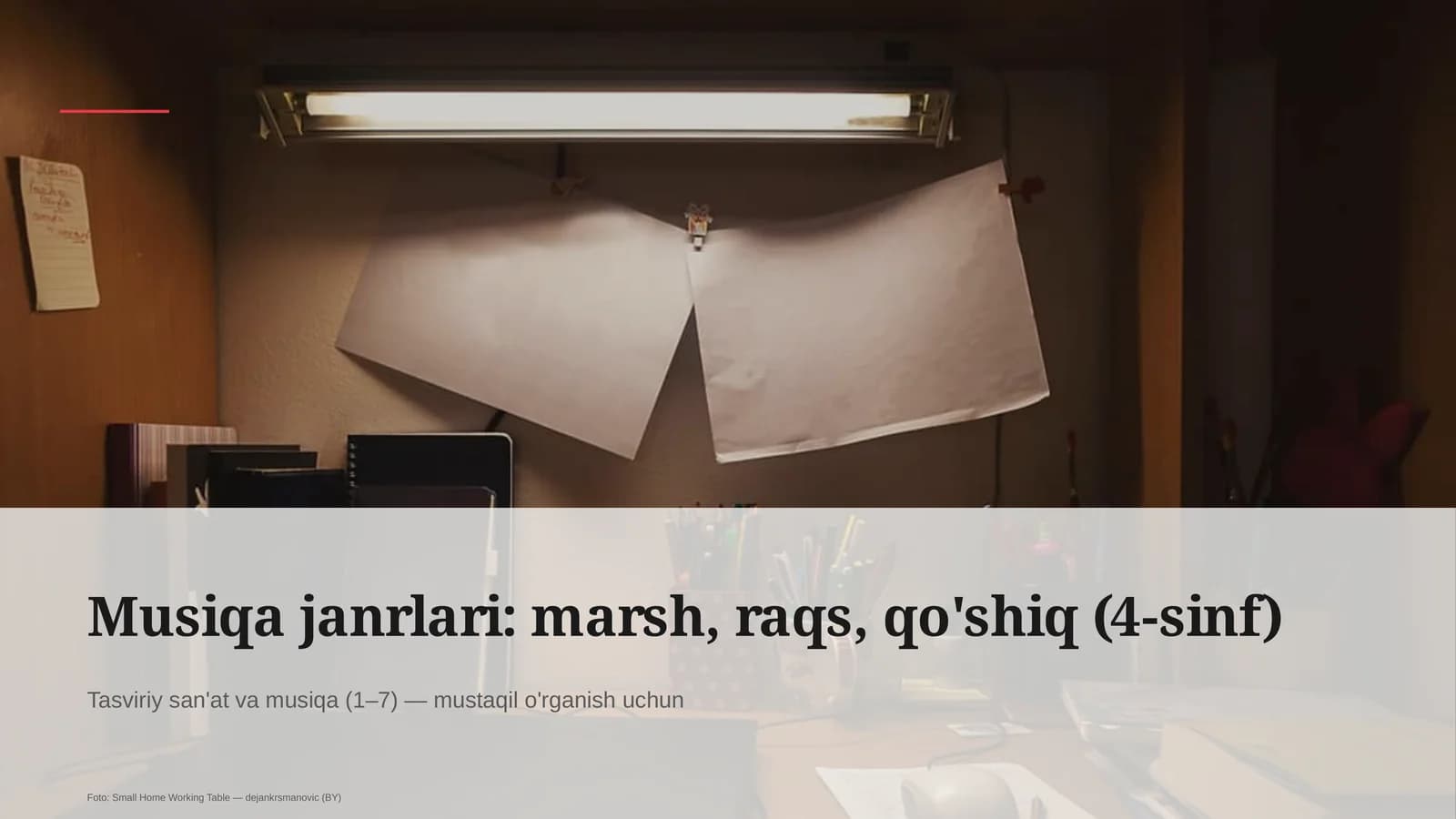 Musiqa janrlari: marsh, raqs, qo'shiq (4-sinf)