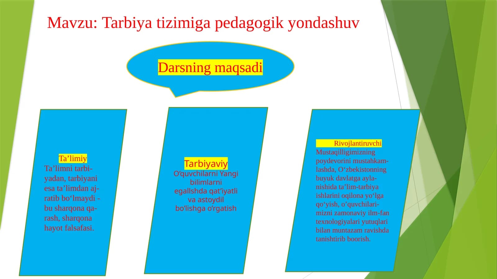 Tarbiyatizimigapedagogikyondashuv