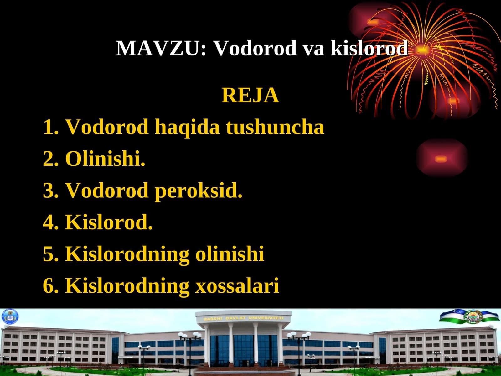Vodorod va kislorod