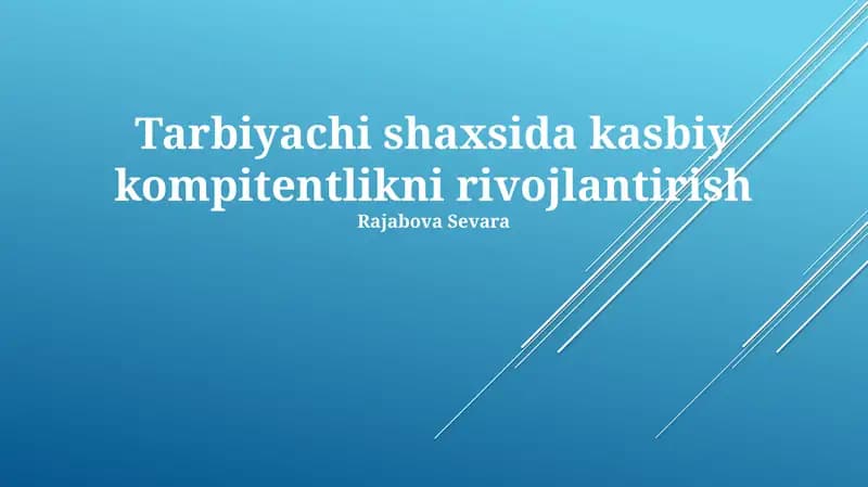 Ta'lim Sifatini Yaxshilashga Hissa