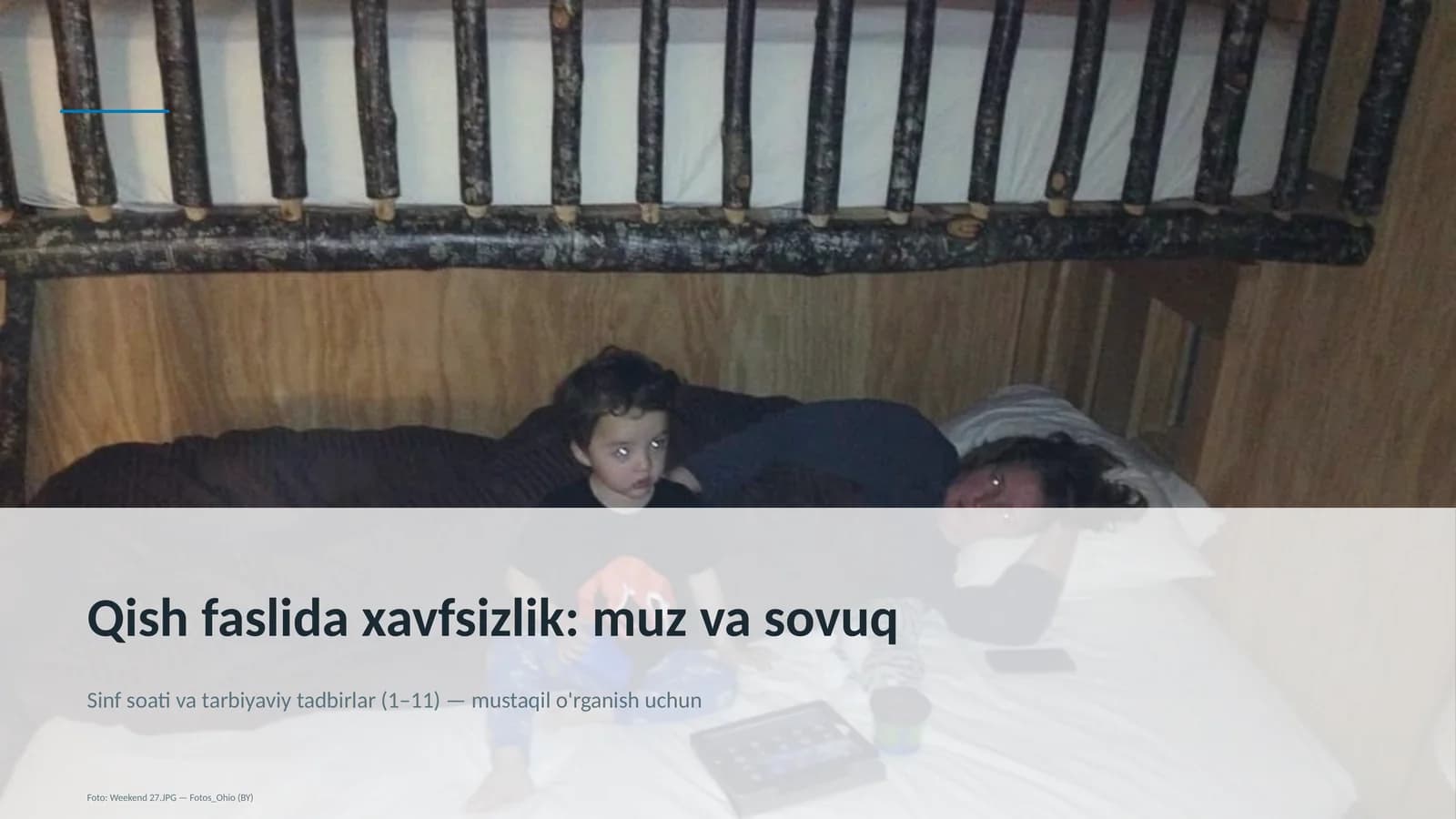 Qish faslida xavfsizlik: muz va sovuq