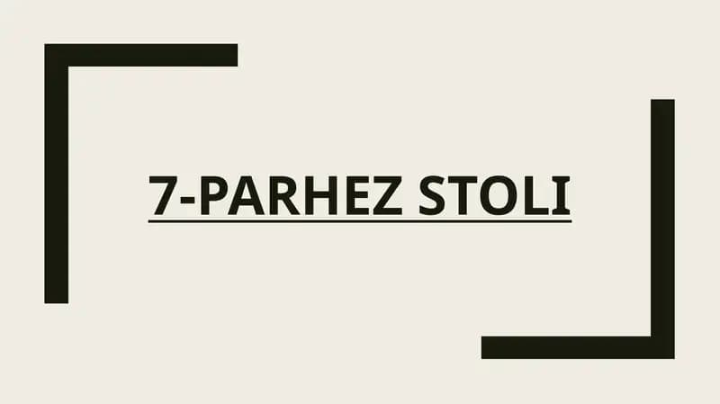 7-parhez stoli
