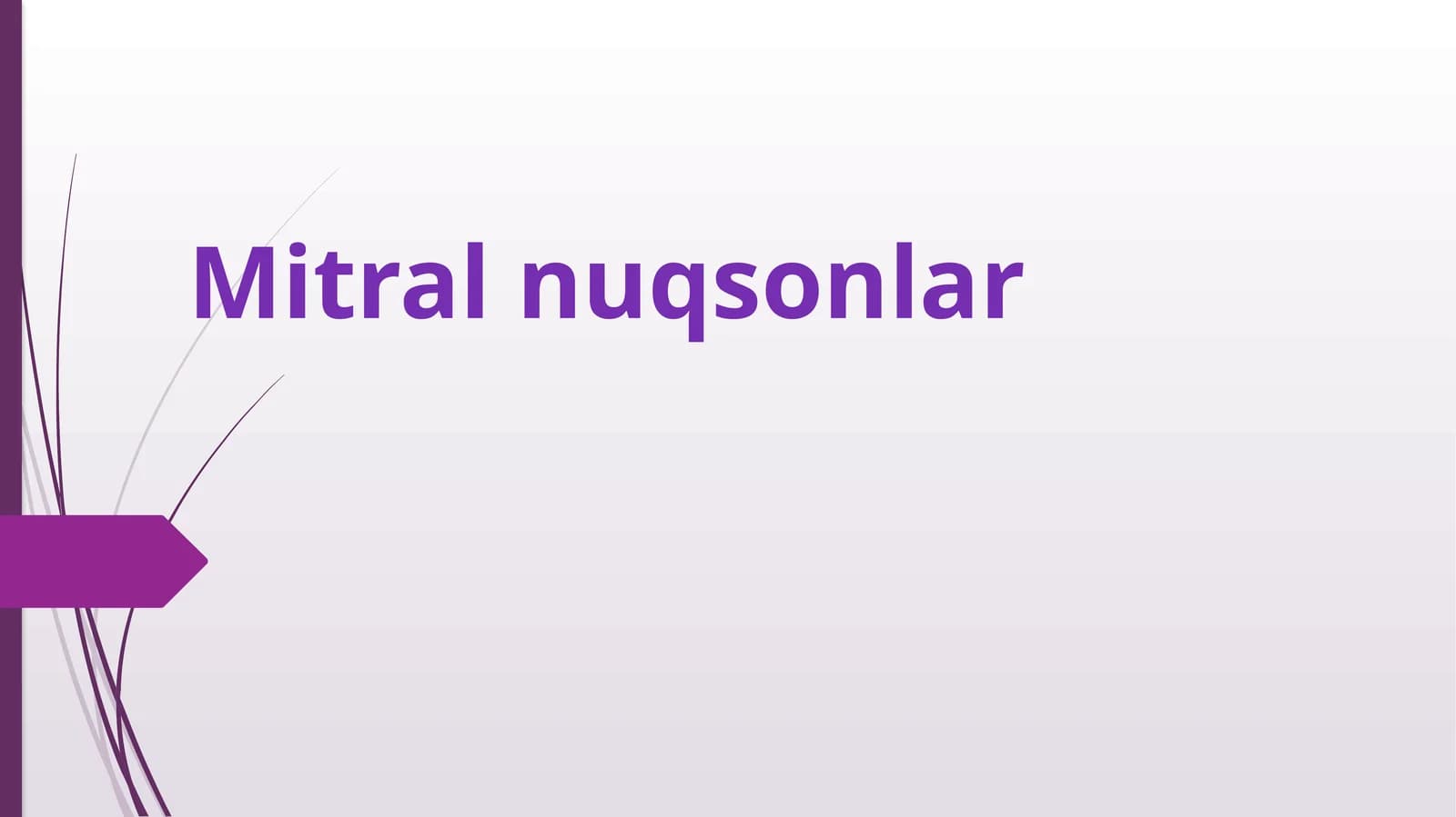 Mitralnuqsonlar
