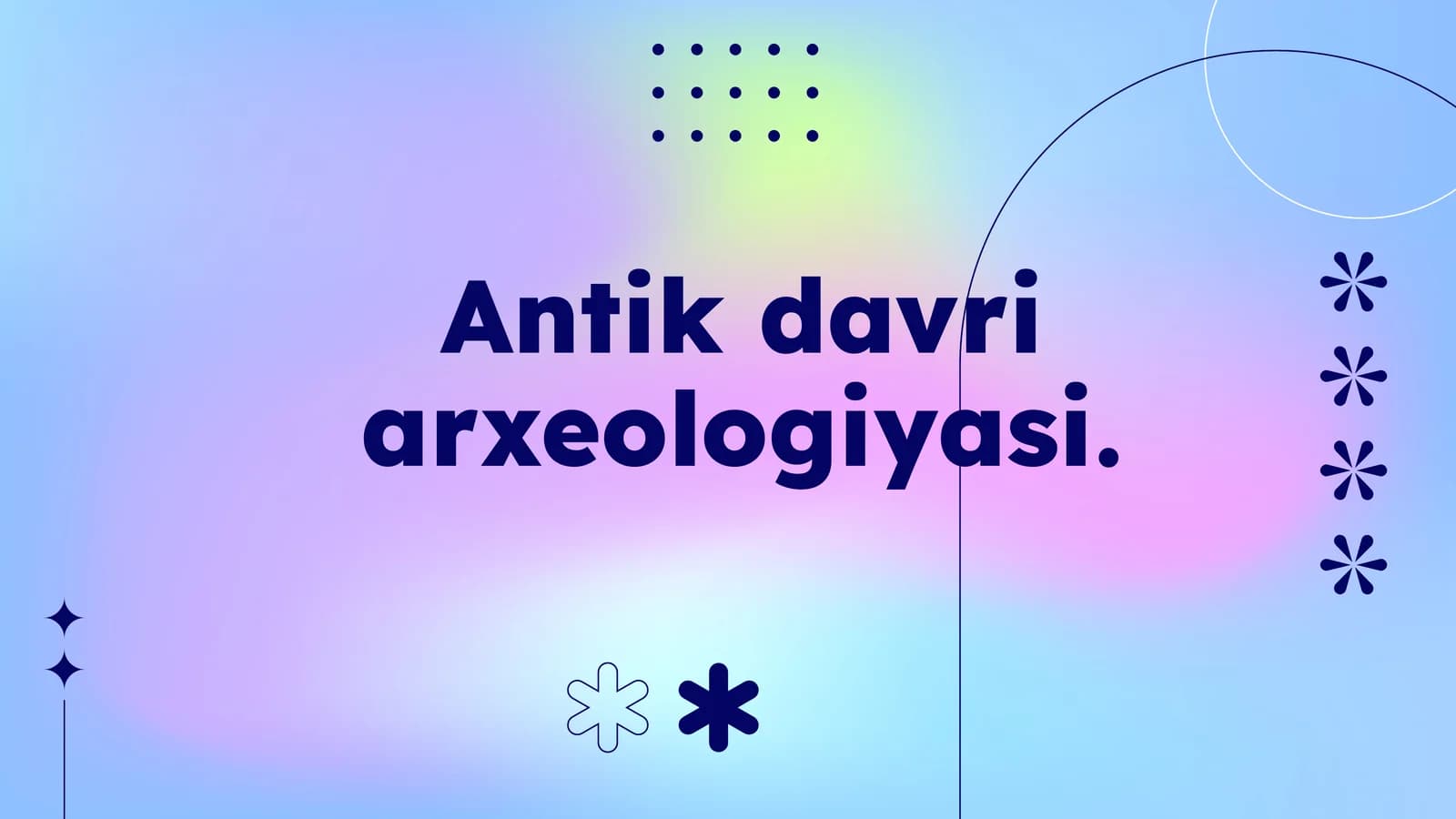 Antikdavriarxeologiyasi