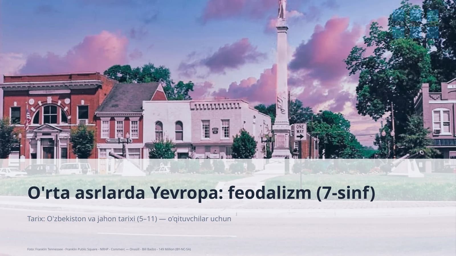 O'rta asrlarda Yevropa: feodalizm (7-sinf)