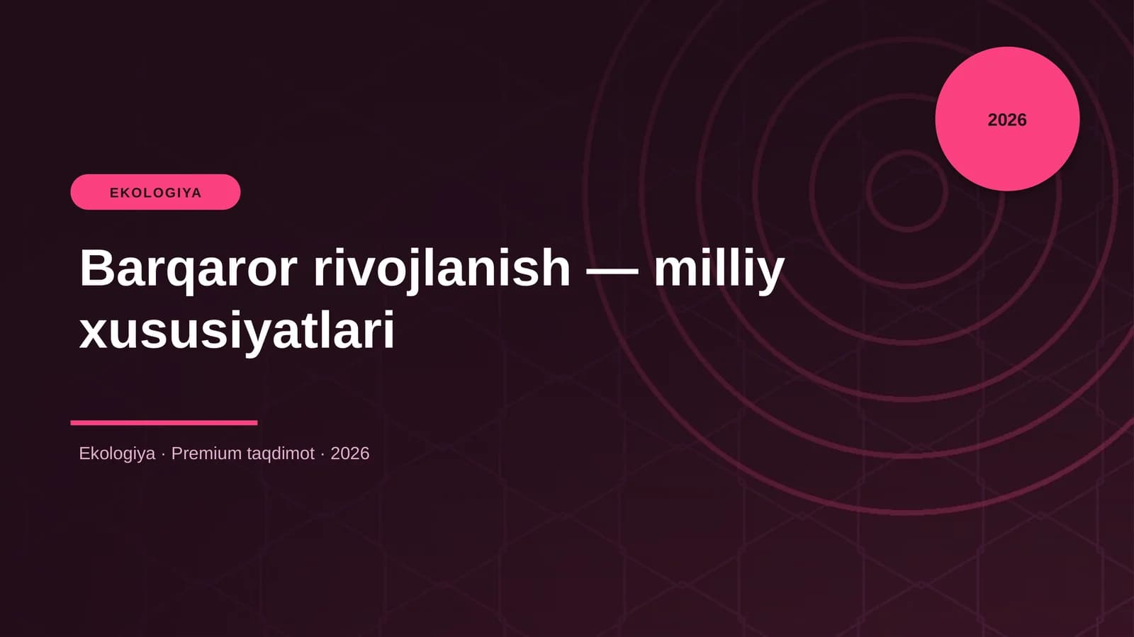 Barqaror rivojlanish — milliy xususiyatlari