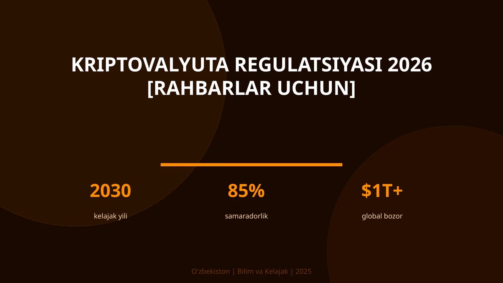 Kriptovalyuta regulatsiyasi 2026 [rahbarlar uchun]