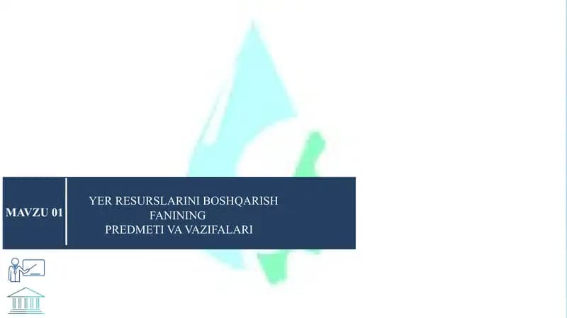 Yer resurslarini boshqarish