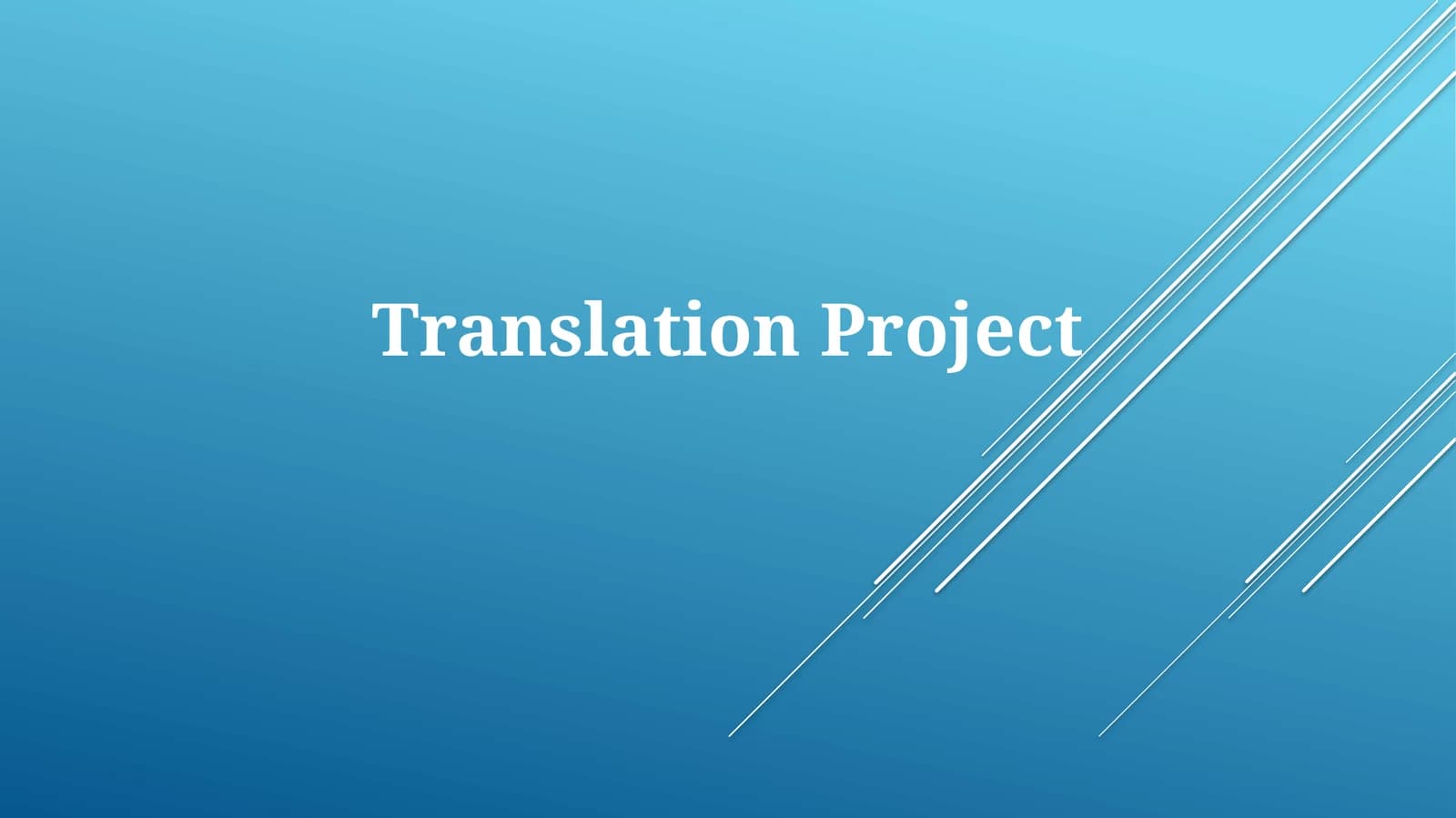 Translation Project