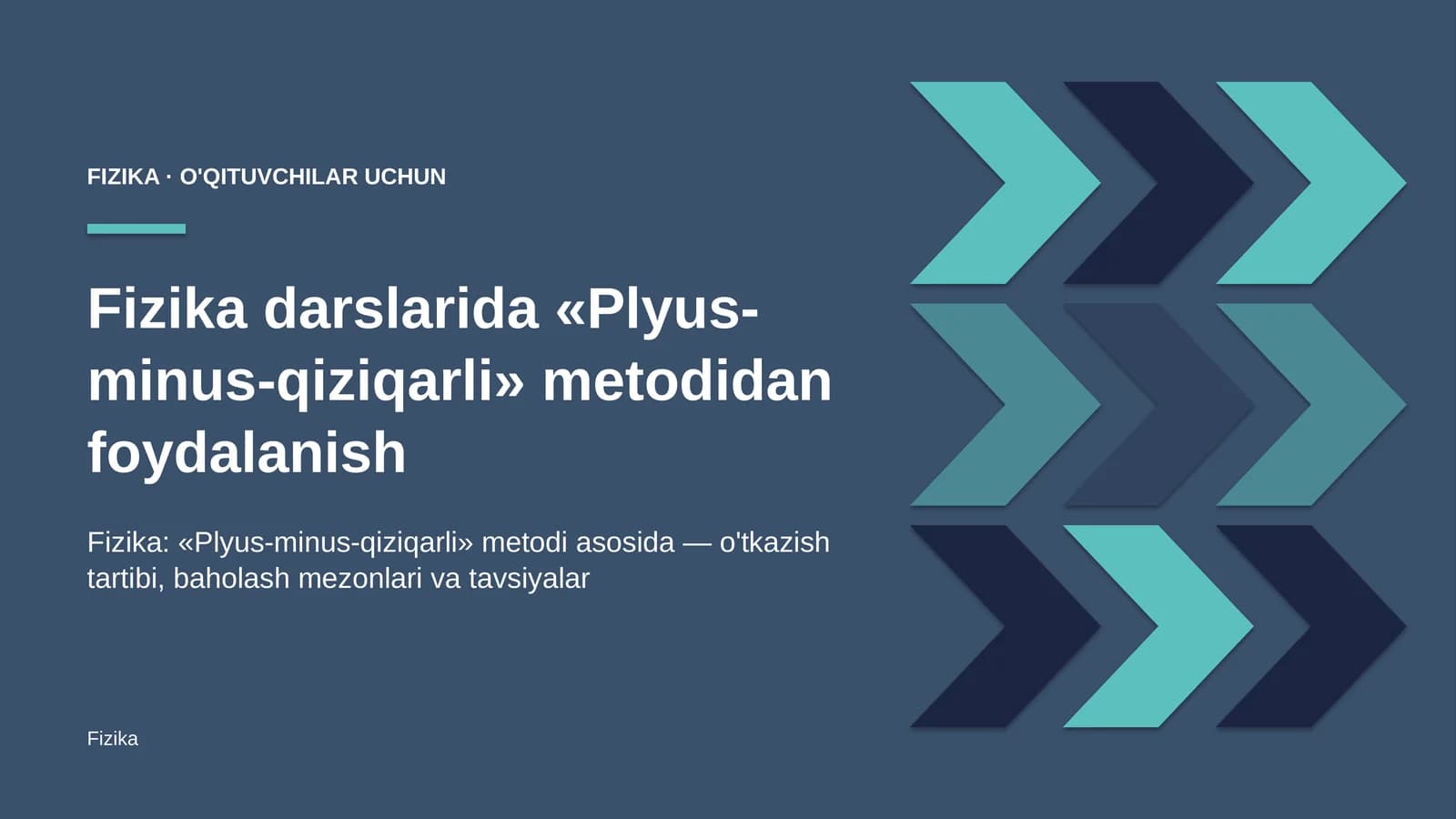 fizika darslarida plyus minus qiziqarli metodidan foydalanish 1037