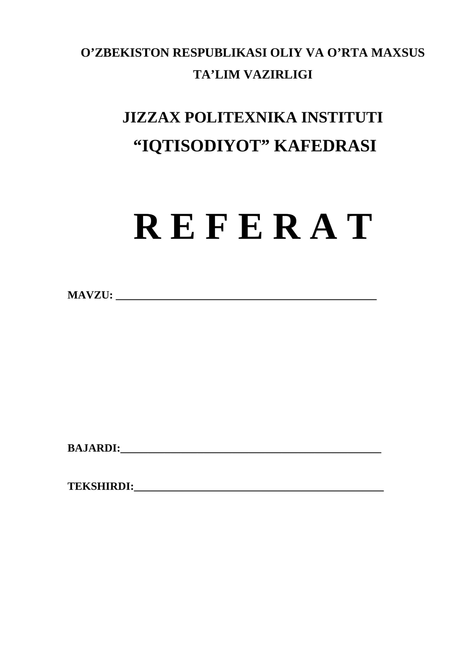 Referat yuzi