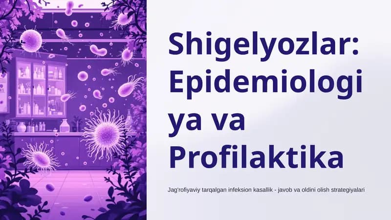Shigelyoz Epidemiyasi