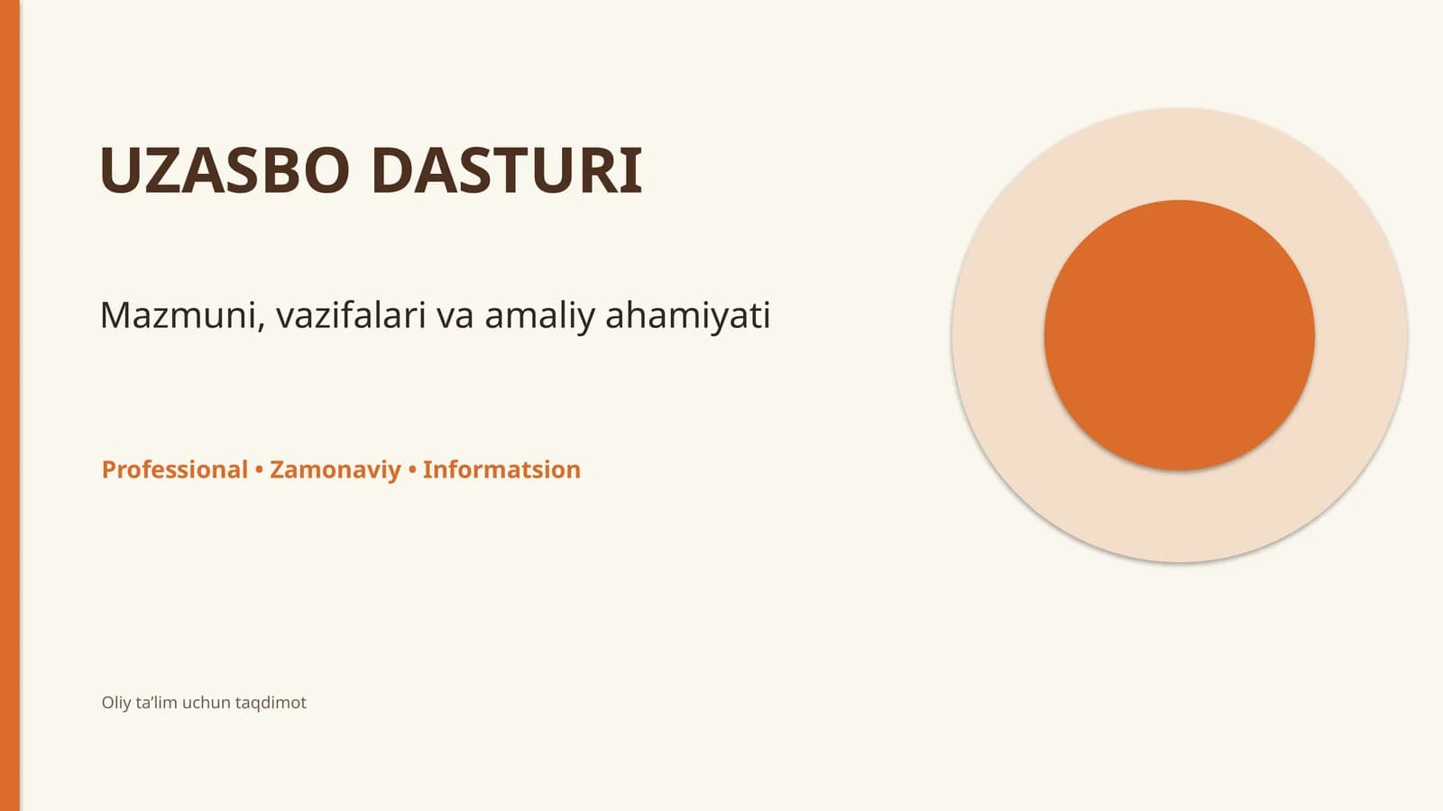 UZASBO DASTURI