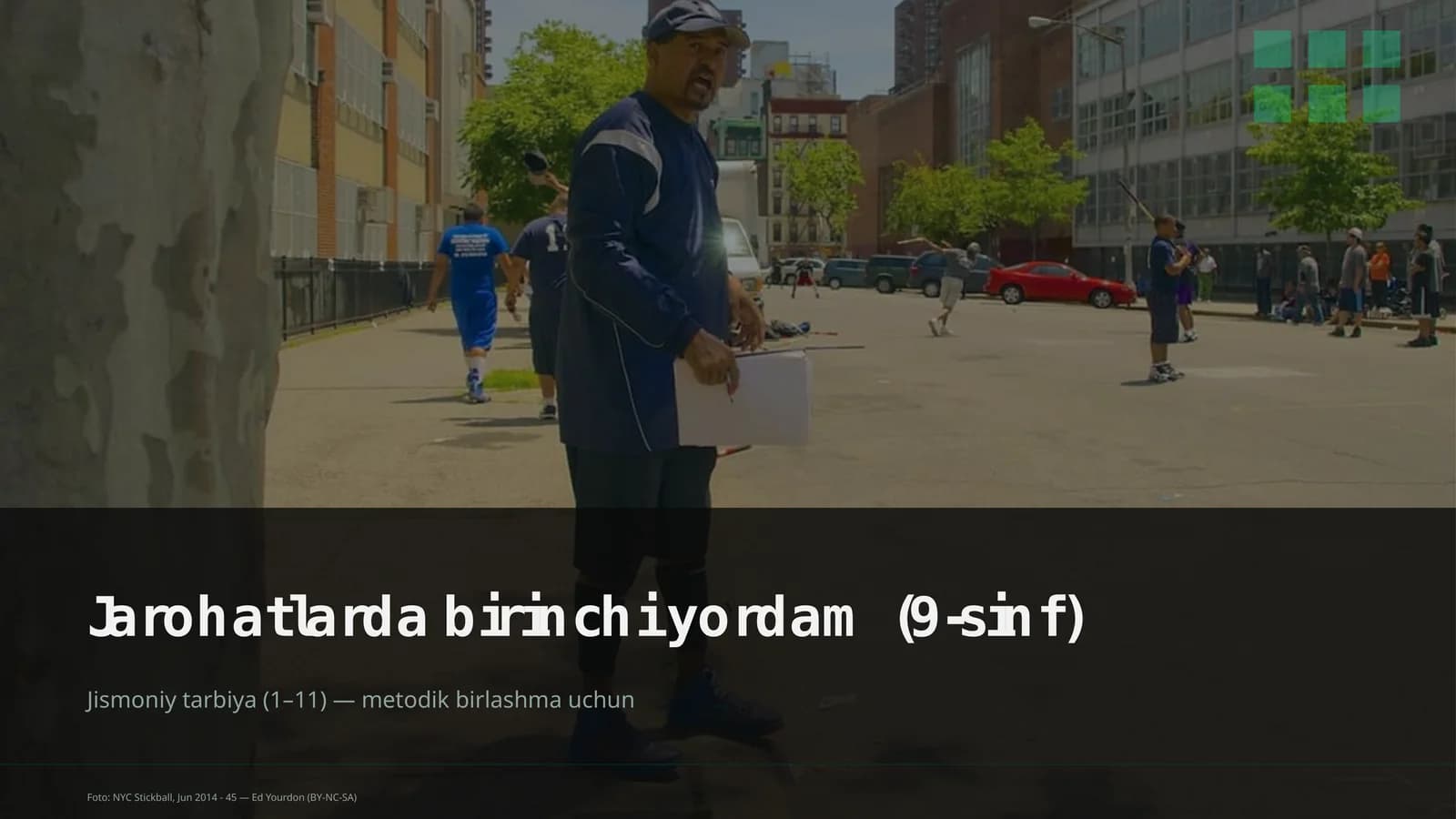 Jarohatlarda birinchi yordam (9-sinf)