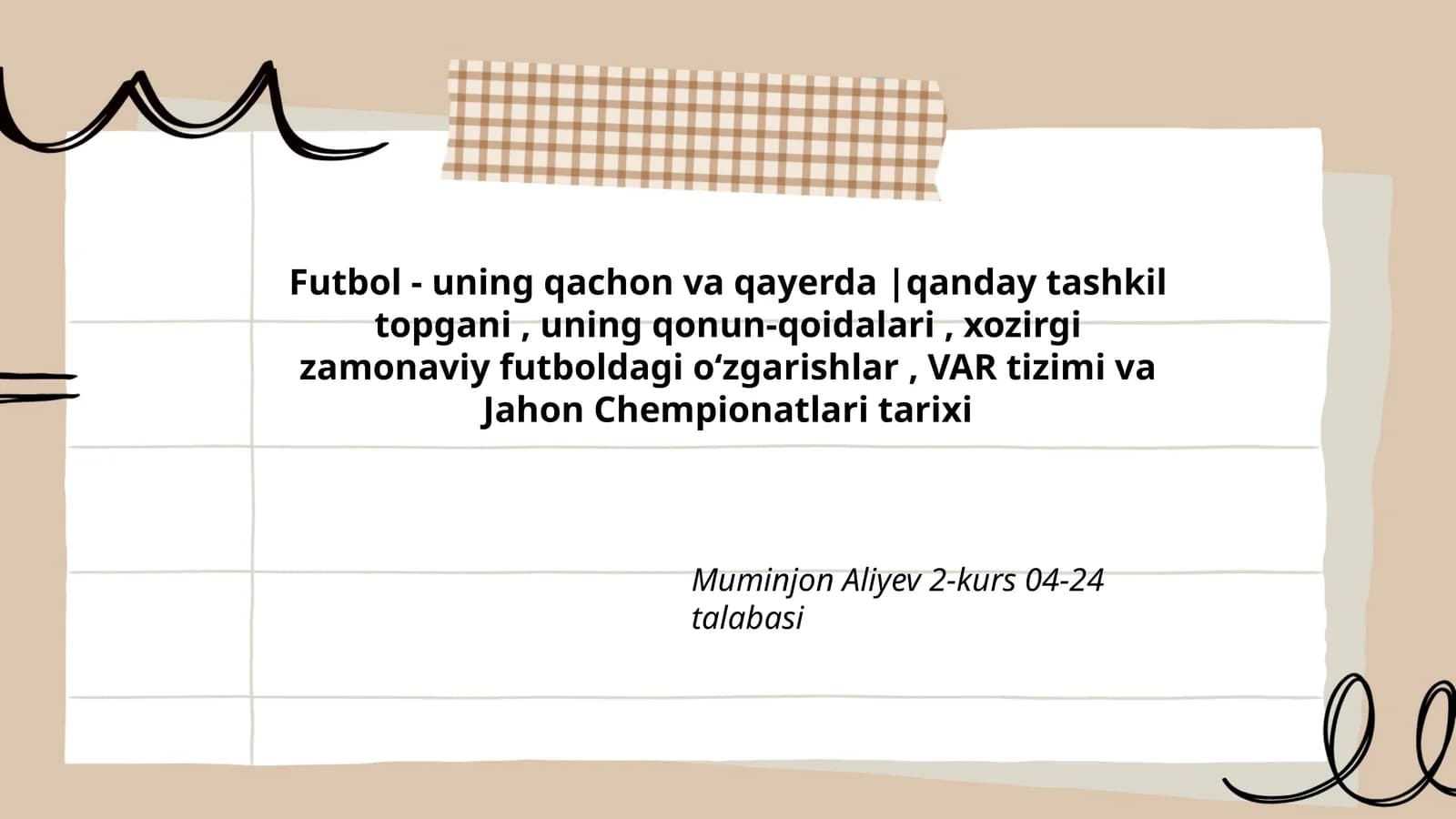 Futbol - uning qachon va qayerda