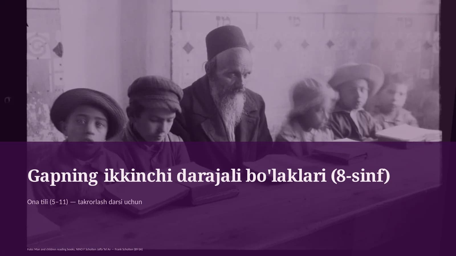Gapning ikkinchi darajali bo'laklari (8-sinf)