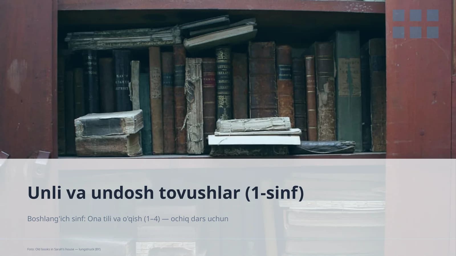 Ona tili va o'qish (1–4)