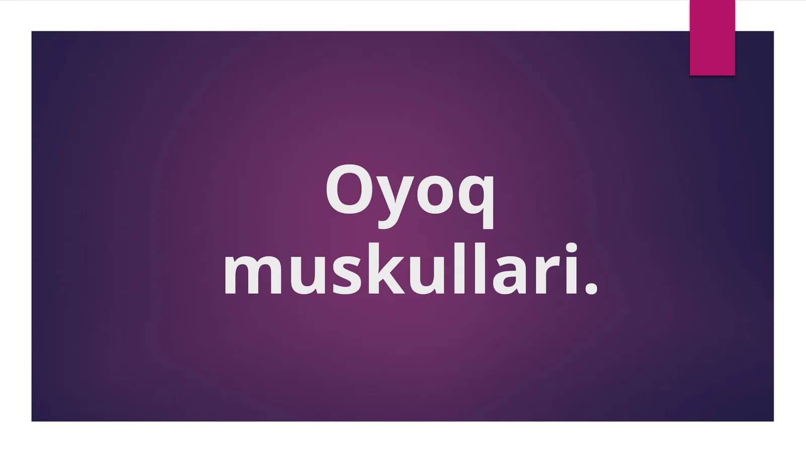 Oyoq muskullari