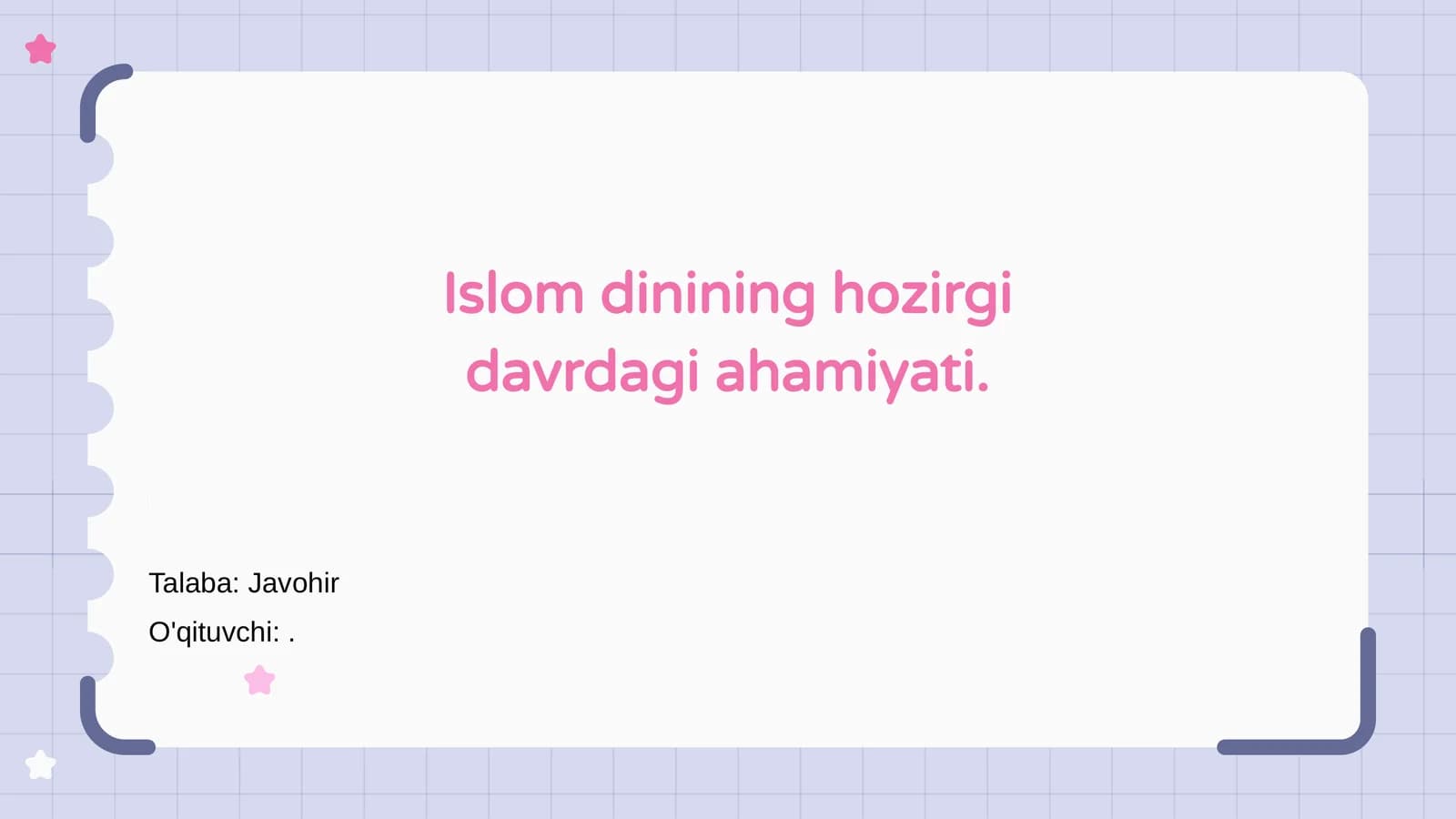 Islom dinining zamonaviy ahamiyati