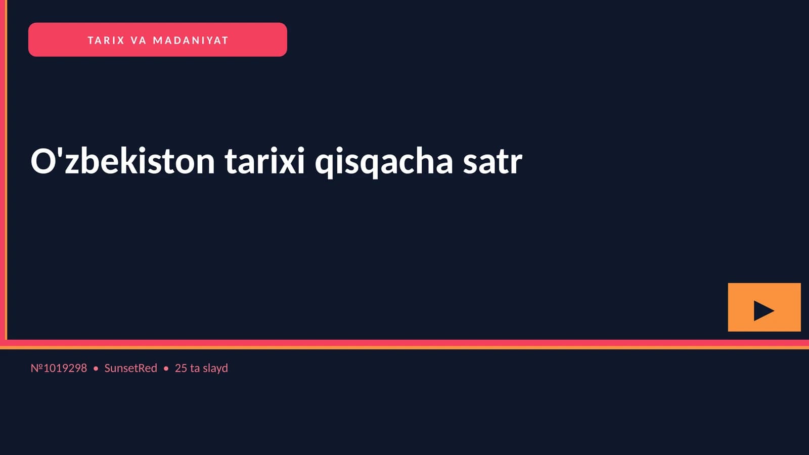 O'zbekiston tarixi qisqacha satr