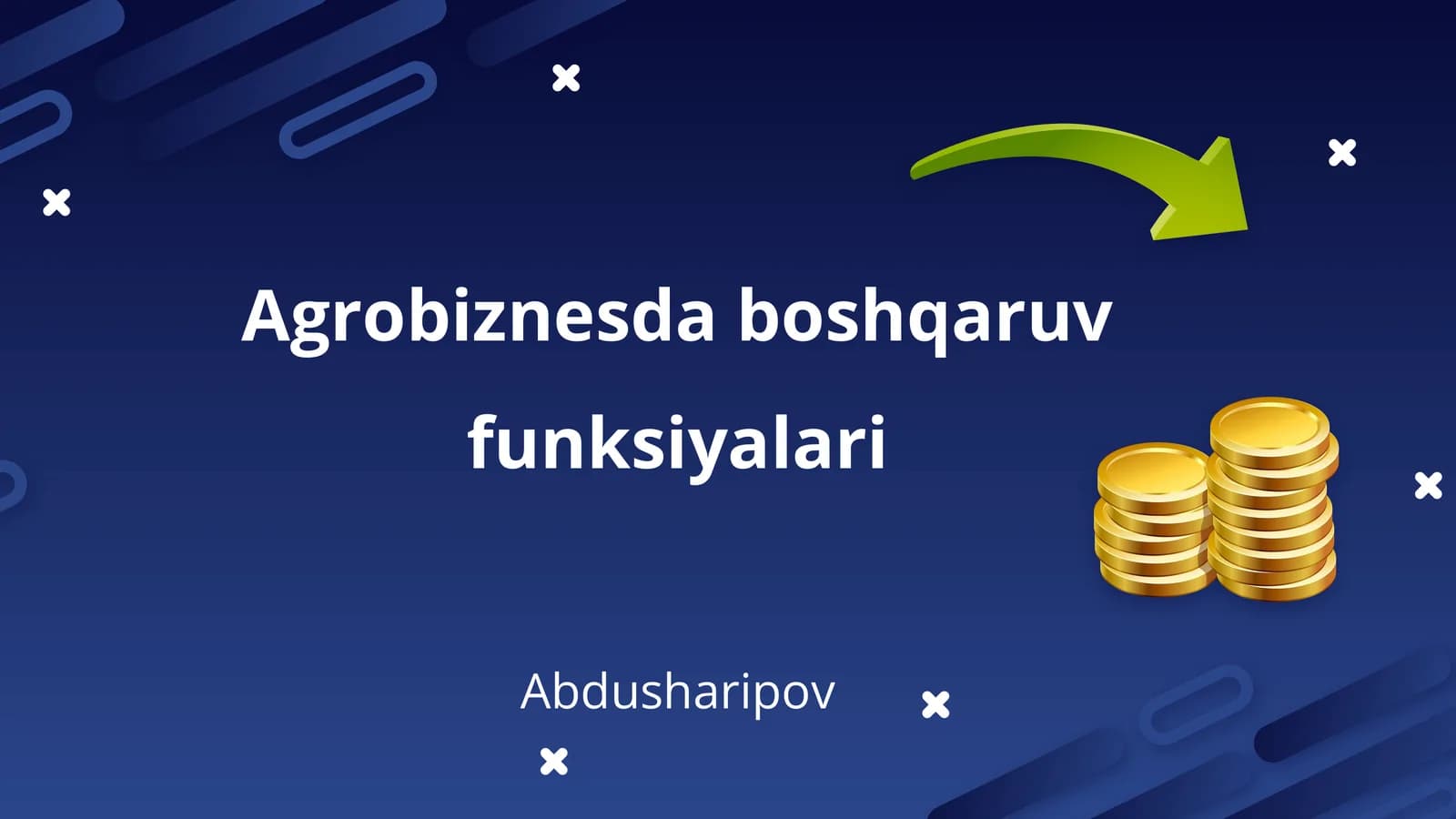 Agrobiznesda boshqaruv funksiyalari