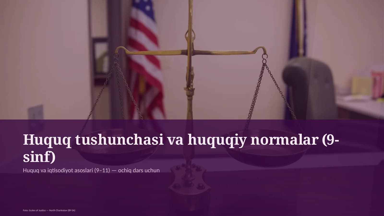 Huquq tushunchasi va huquqiy normalar (9-sinf)
