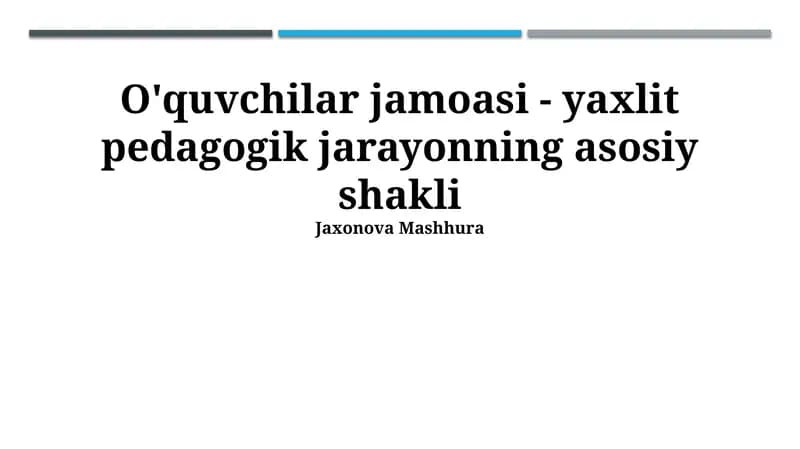 Talabalar jamoasi