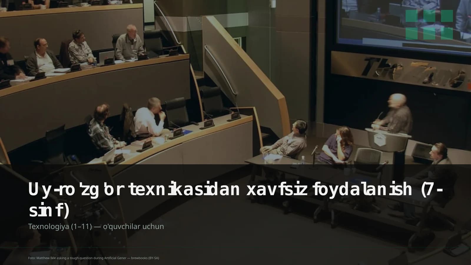 Uy-ro'zg'or texnikasidan xavfsiz foydalanish (7-sinf)