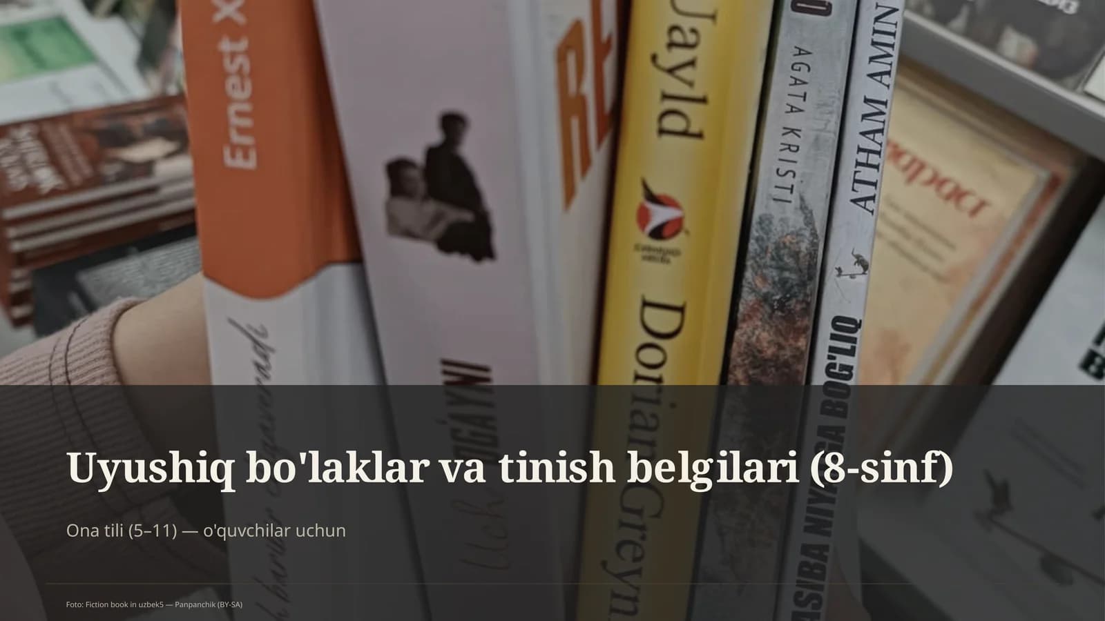 Uyushiq bo'laklar va tinish belgilari (8-sinf)