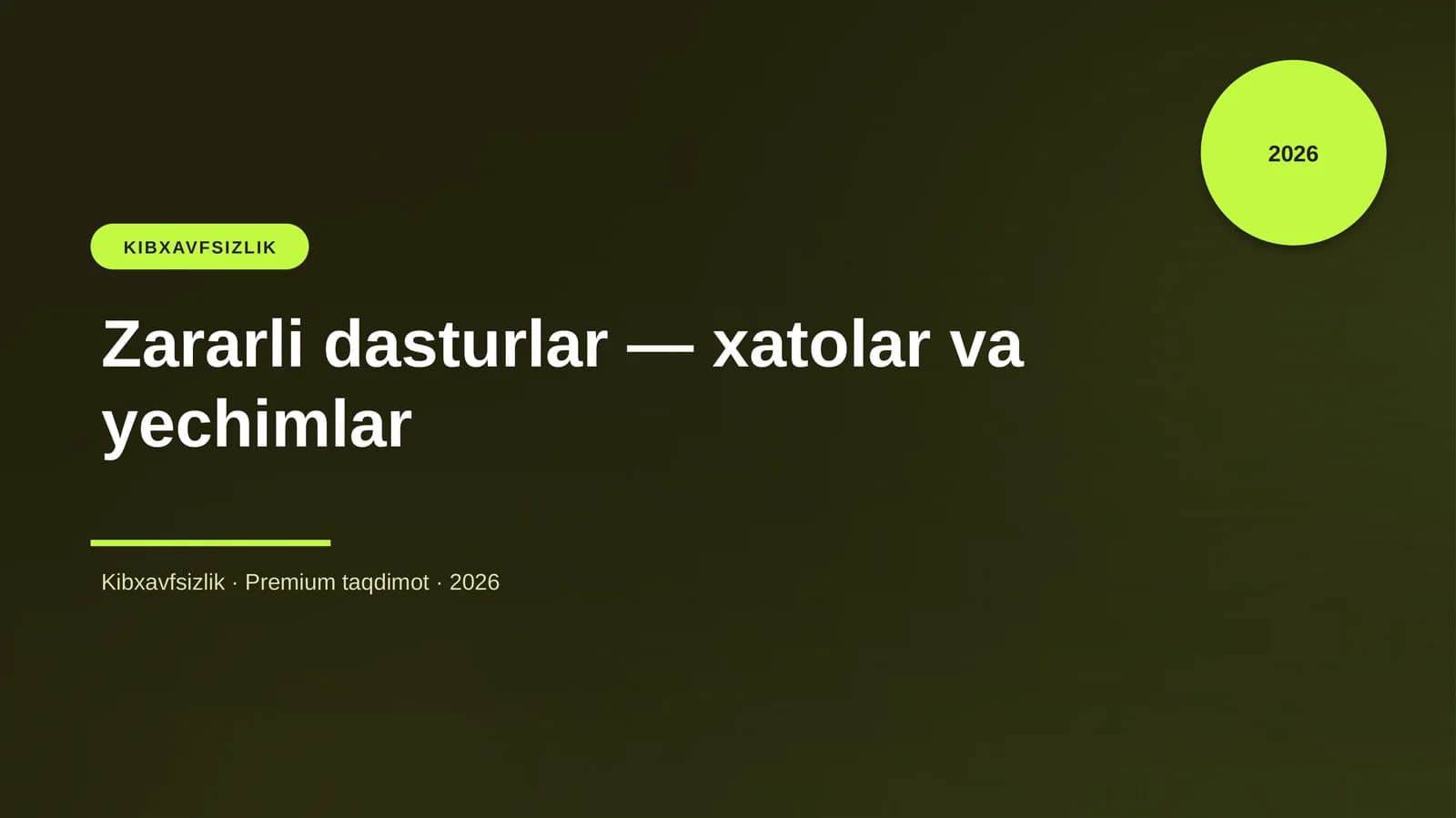 Zararli dasturlar — xatolar va yechimlar