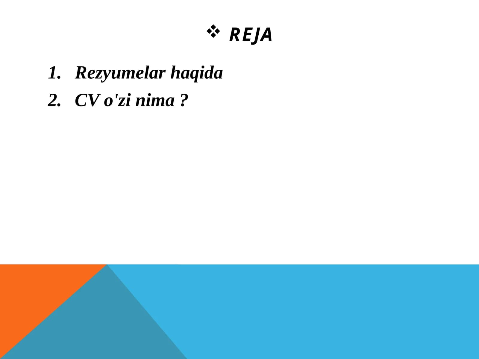 Rezyume