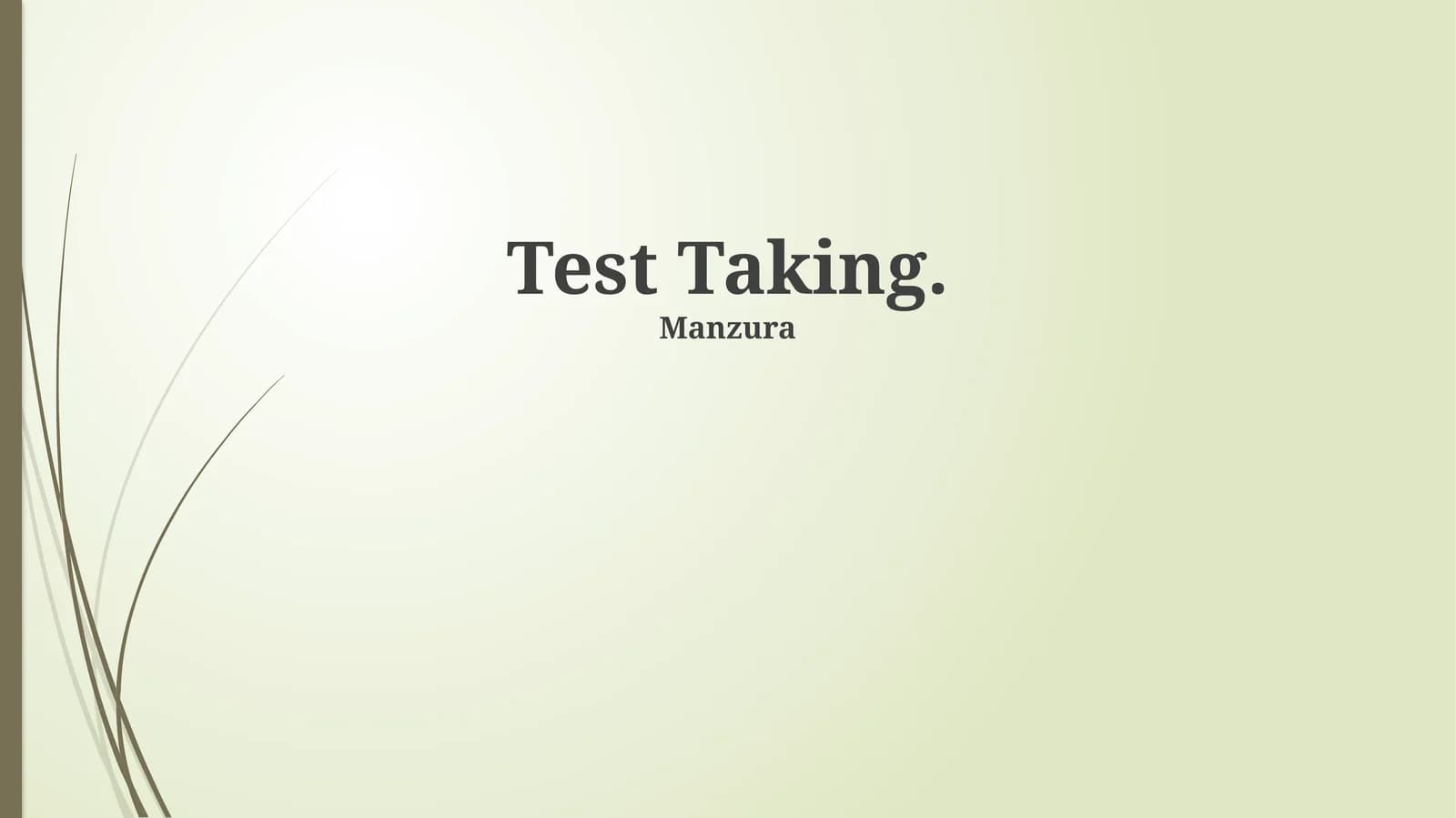 Test Taking