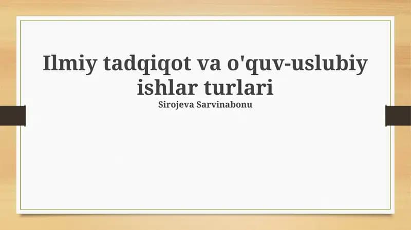 Sifatli tadqiqotlar