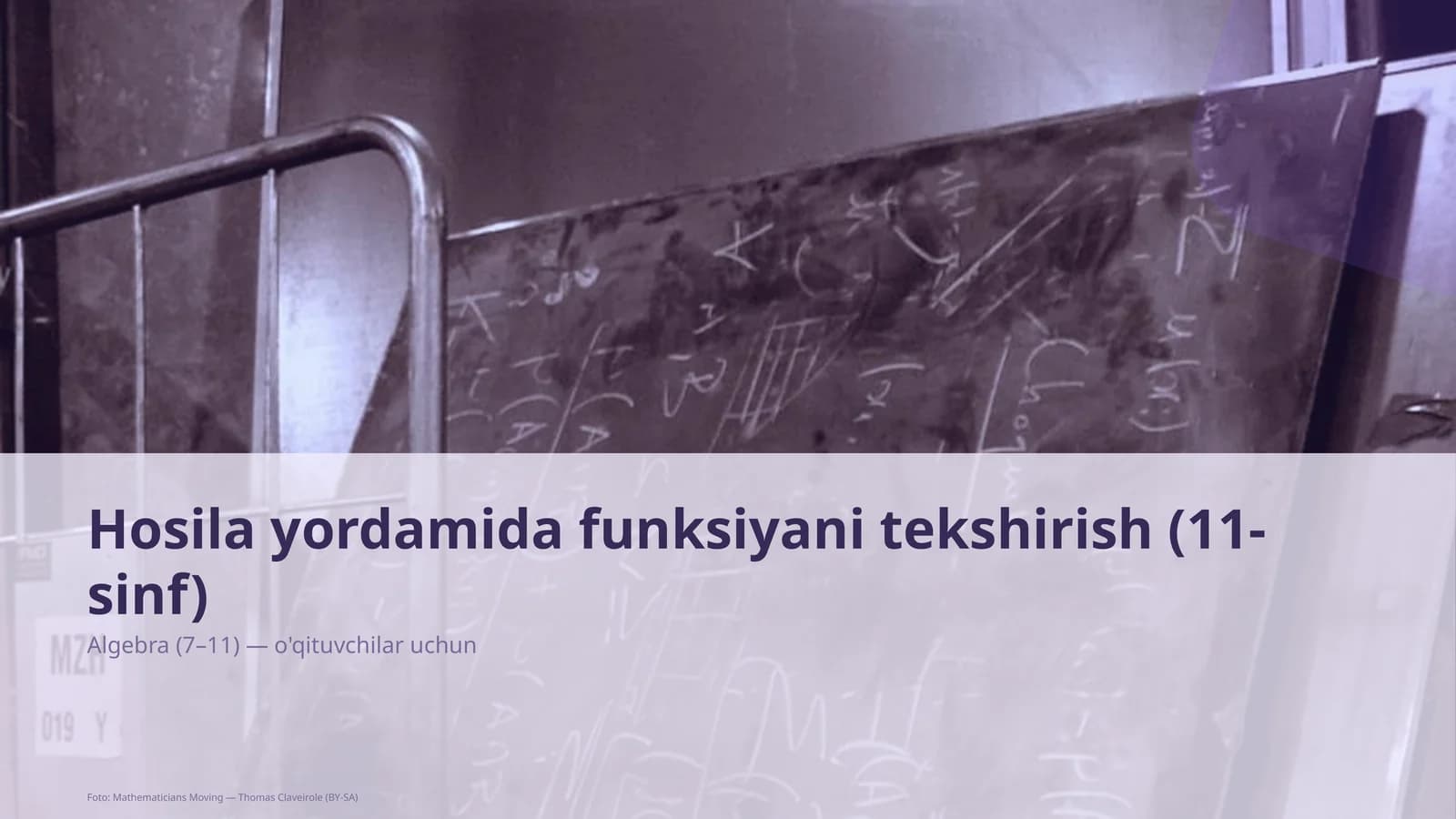 Hosila yordamida funksiyani tekshirish (11-sinf)