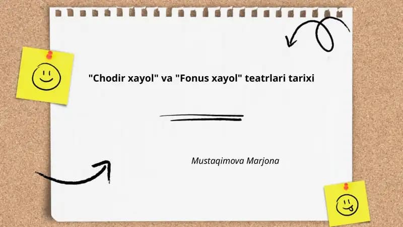 "Chodir xayol" va "Fonus xayol" teatrlari tarixi