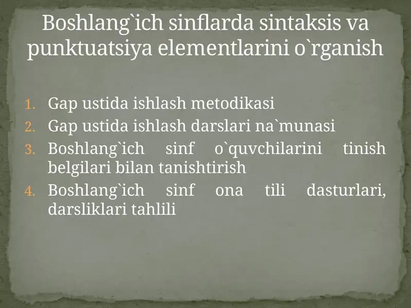 Gapustidaishlash metodikasi