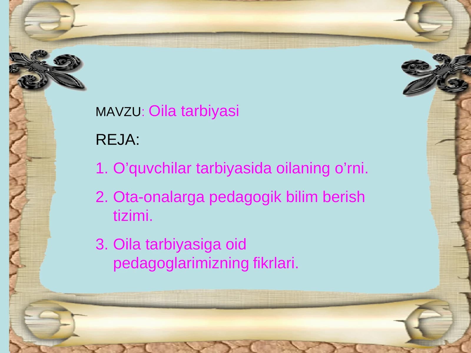 Oila tarbiyasi