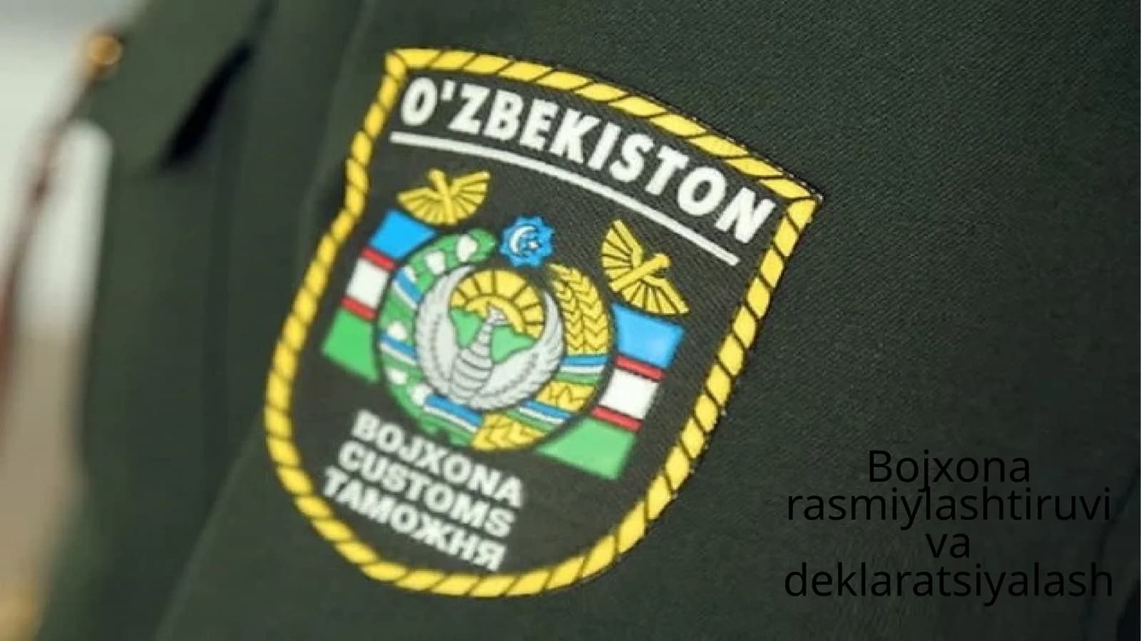 Bojxona rasmiylashtiruvi va deklaratsiyalash