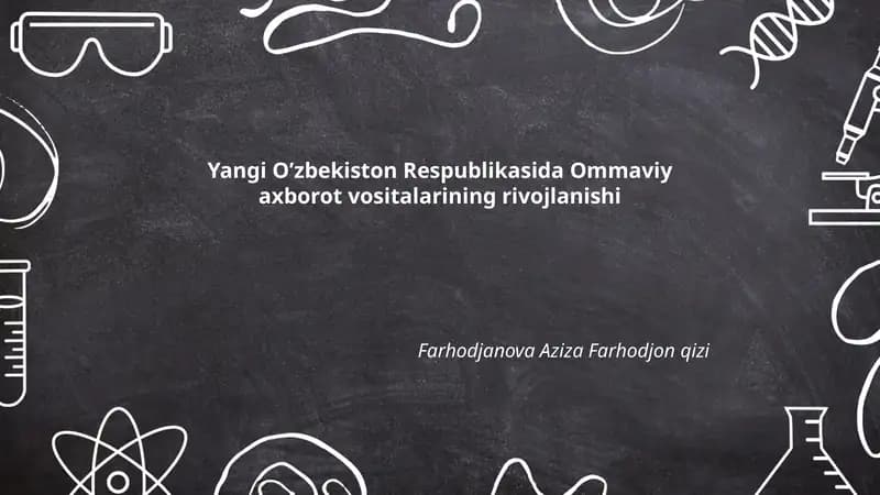 Ommaviy axborot vositalarining rivojlanishi