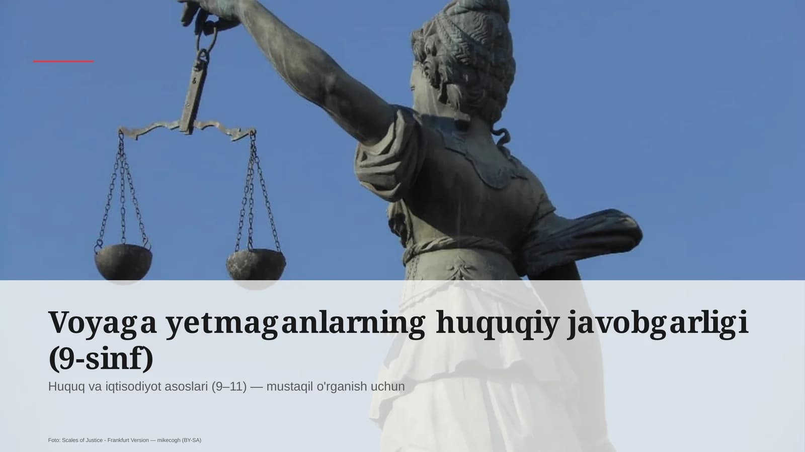 Huquq va iqtisodiyot asoslari (9–11)
