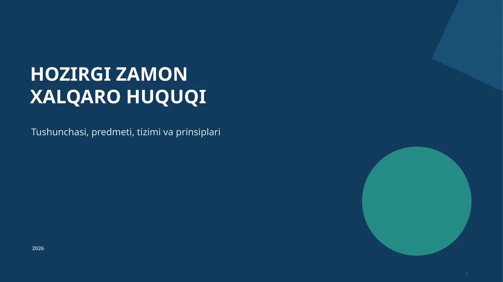 XALQARO HUQUQI