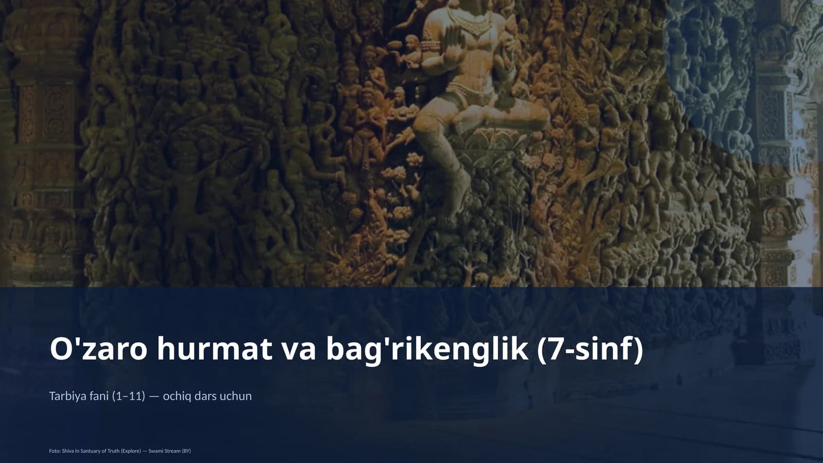O'zaro hurmat va bag'rikenglik (7-sinf)