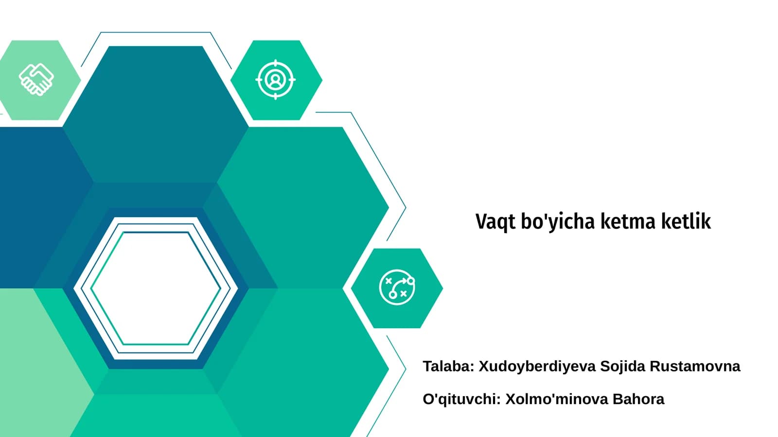 Vaqt bo'yicha ketma ketlik